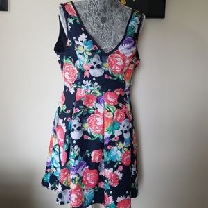 Like new iron fist floral skull dress